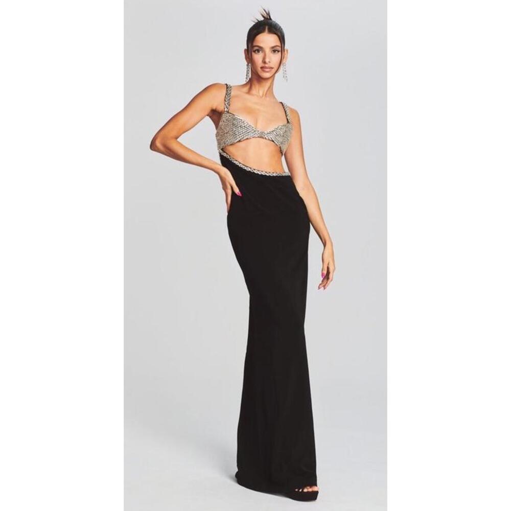 New Retrofête FERNANDA DRESS In Black/Silver Size XXL $1395 - Picture 1 of 11